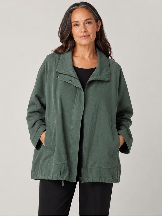 Eileen Fisher Jackets & Blazers - Eileen Fisher Forest Green Utility Jacket - Size XL
